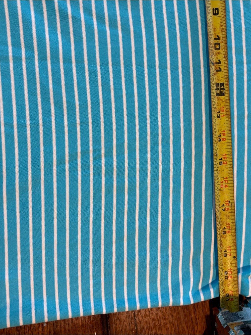 Ralph Lauren Men’s Aqua and White Striped Polo with Red Pony - Picture 5 of 5